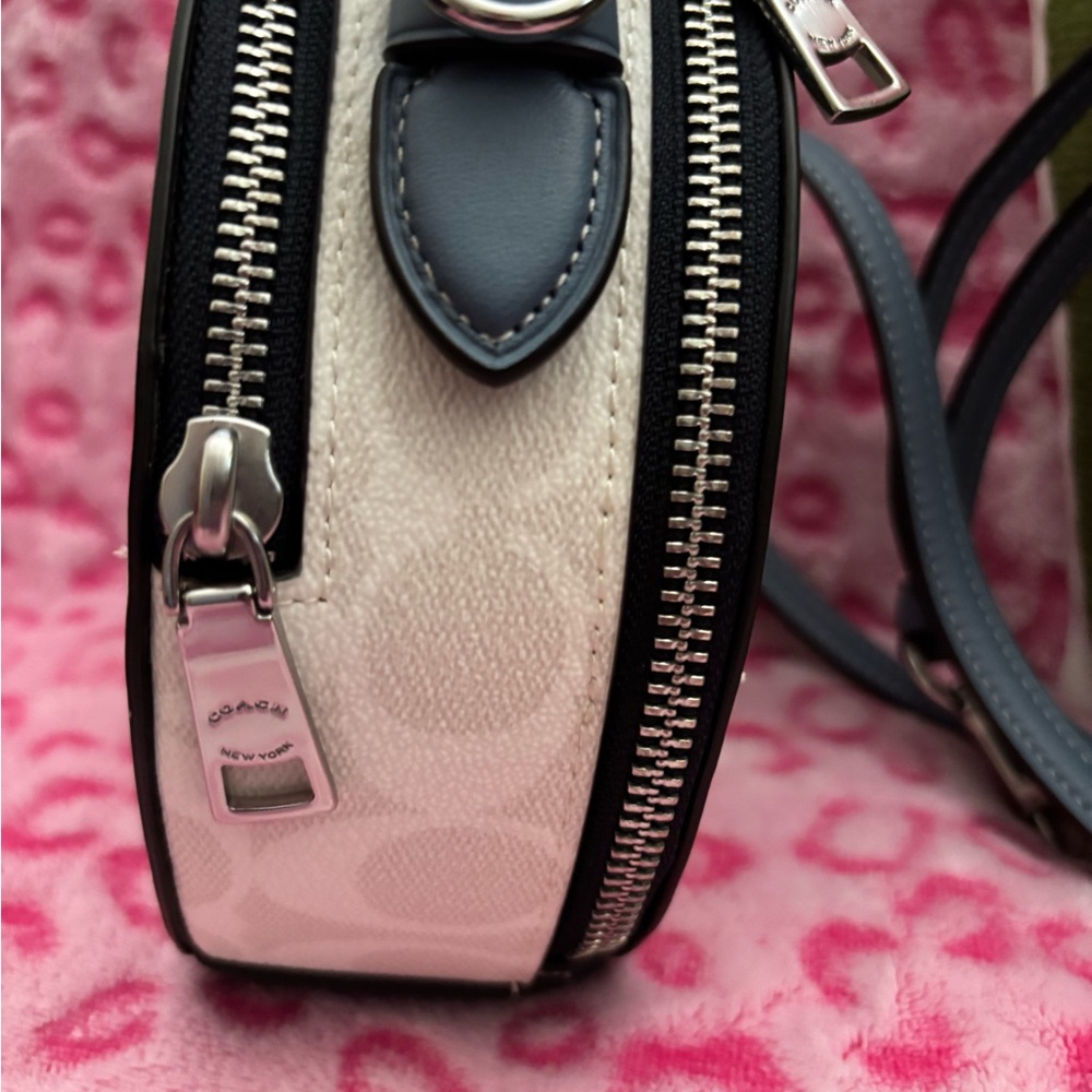Coach Canteen Crossbody in Signature Canvas with Varsity Motif - Picture 6 of 10
